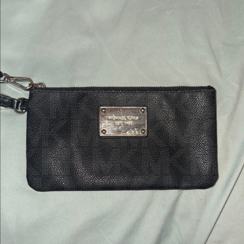 Michael Kors Black Leather Wristlets